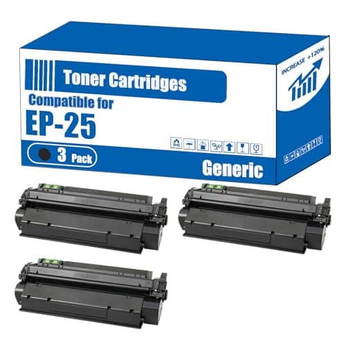 Image of Compatible for Canon EP-25 Toner Cartridges LBP-558 LBP-25 Lasershot LBP-1210 Printers, High Yield 3500 Pages, Accurate Imaging Rich Colors (3 Pack Black)