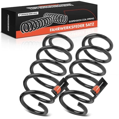 Image of Frankberg 2x Coil Spring Rear Axle Left Right Compatible with Auri.s E15 Hatchback 2006-2012 Replace# 4823102590