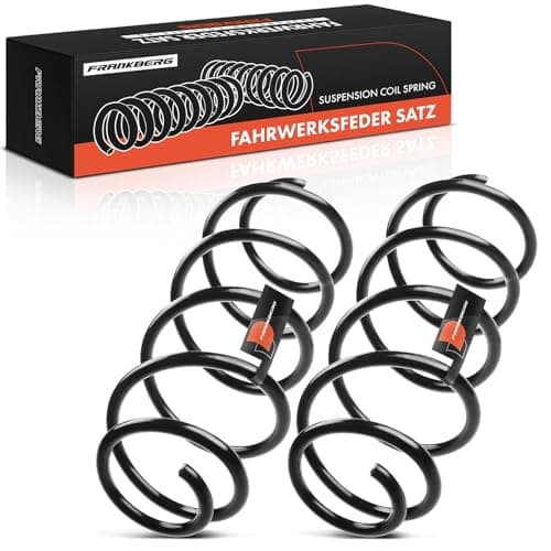 Image of Frankberg 2x Coil Spring Front axle Left Right Compatible with Spark M300 1.0 1.2 Hatchback 2010-2015 Replace# 96682474