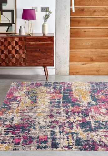 Image of Lord of Rugs Colt Abstract CL01 Contemporary Funky Modern Art Rug in Multi Colours 120x170cm (4'x5'6")