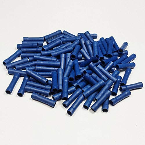 Image of 1 X 100 BLUE BUTT TERMINAL CRIMP CONNECTORS