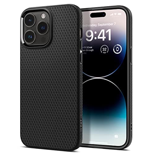 Image of Spigen Liquid Air Case Compatible with iPhone 14 Pro Max - Matte Black