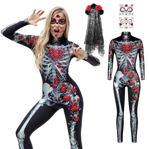 Image of Alaiyaky Halloween Adult Horror Jumpsuit (Style A, M)