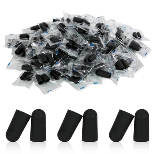 Image of 100 Pairs Soft Foam Ear Plugs, Ear Plugs for Sleepping, Reusable Noise Cancelling Ears Plug for Sleep, Snoring, Work, Lound Noise (Black, 100 Pair)