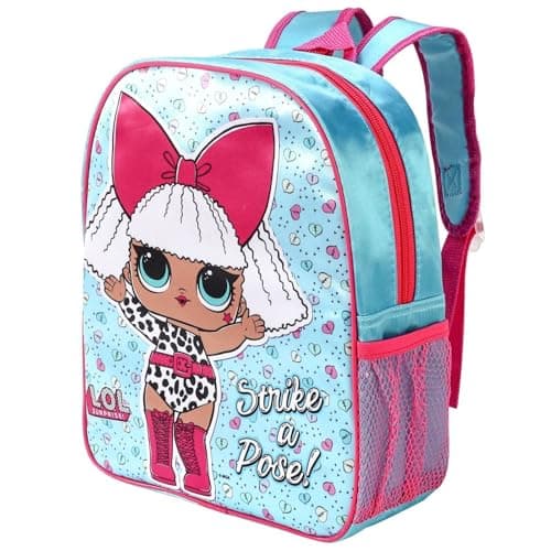 Image of Top Linen (NW) Ltd Children Cartoon Official Character Backpack For School - Lightweight Rucksack Travel Backpack Kids - Lol Suprise Strike a Pose! Back pack