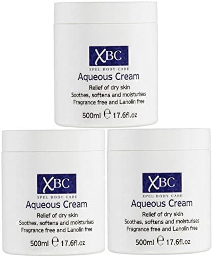 Image of 3 x 500ml XBC Aqueous Cream Emollient Large Tub Relief for Dry Skin