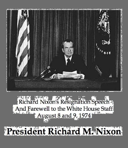 Image of Richard Nixon's Resignation Speech And Farewell to the White House Staff - August 8 and 9, 1974 (DRM-Free, with Speech-to-Text Enabled)