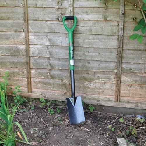 Image of Unibos Garden Border Digging Spade - Made From Strong Carbon Steel Ideal Hand Tool For Weeding Snow Cleaning & Gardening Long Life Strong Durable Long Lasting & Rust Resistant