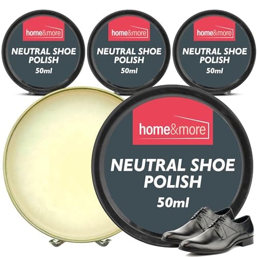 Image of SOL 3 Tins of Neutral Shoe Polish 150ml Total - Shoe Cream with Beeswax & Carnauba Wax for Lasting Shine and Protection - Clear Shoe Polish for Leather Boots, Shoes, Bags and Furniture
