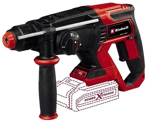 Image of Einhell Cordless Rotary Hammer Drill 18V Power X-Change, 1.8J Impact Energy, Variable Speed, 4 Functions, with Carry Case, Without Battery TE-HD 18/2