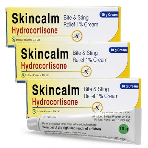 Image of 3 x Skincalm 10g Bite and Sting Relief 1% Cream