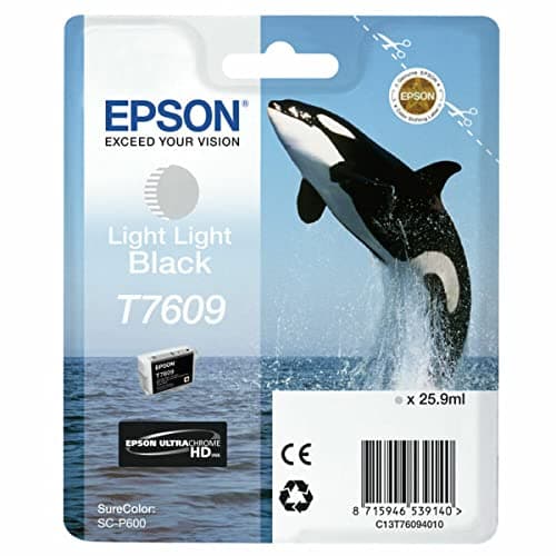 Image of Epson Killer Whale T7609 Ink Cartridge, Light Light Black, Genuine