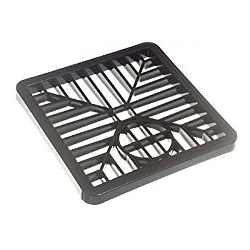 Image of Stadium BLACK PLASTIC SQUARE DRAIN GULLEY GRID COVER 150MM 6 INCH