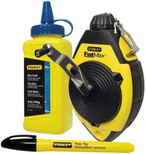 Image of Stanley 547681 FatMax 30m Chalk Line with Chalk and Marker