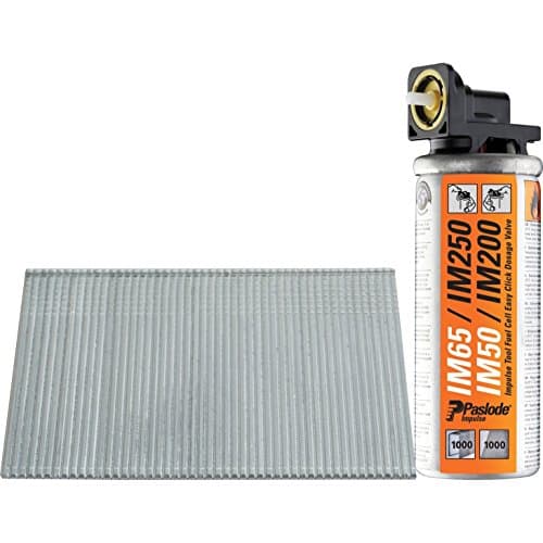Image of Paslode 19mm IM65 Galvanised Straight Brads 2,000 2 x Fuel Cells