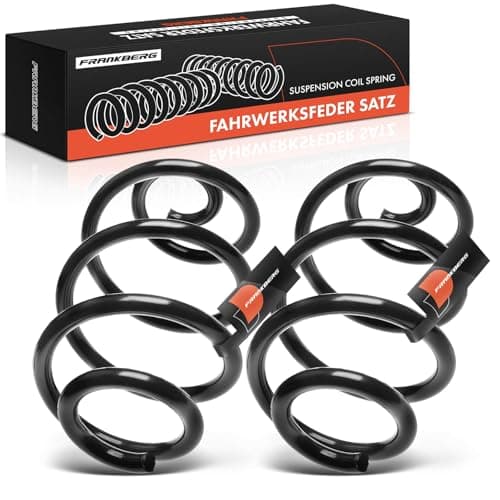 Image of Frankberg 2x Coil Spring Rear axle Compatible with Micra III K12 1.0L 1.2L 1.4L 1.5L 2003-2010 Replace# 55020AX601