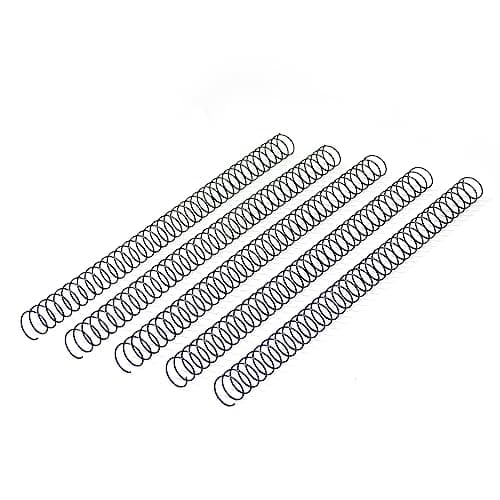 Image of RAYSON Wire Spiral Binding Coils, 40 Sheets, 3:1 Pitch, Black, A4, Pack of 100
