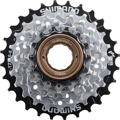Image of Shimano 6-Speed Bicycle Freewheel Replacement Cluster - MF-TZ510-14-28 - EMFTZ5106428CP