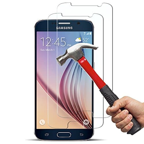 Image of [2 Pack] Galaxy S6 Screen Protector, Anderw 0.26mm 9H Tempered Glass Screen Protector for Samsung Galaxy S6