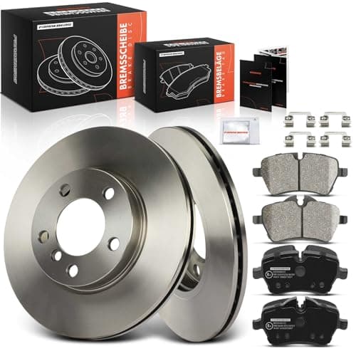 Image of Frankberg Brake Kit incl. 2x Brake Disc + 4x Brake Pad Front Compatible with M.i.n.i Countryman R60 M.i.n.i Paceman R61 Replace# 34119804735,34116770251