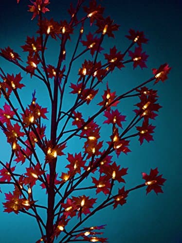 Image of Indoor / Outdoor Medium Red Acer Tree 60 LED lights Battery operated
