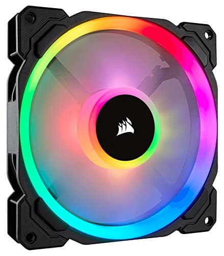 Image of Corsair LL140 RGB 140mm Dual Light Loop PWM RGB Fan - Single Fan - Black