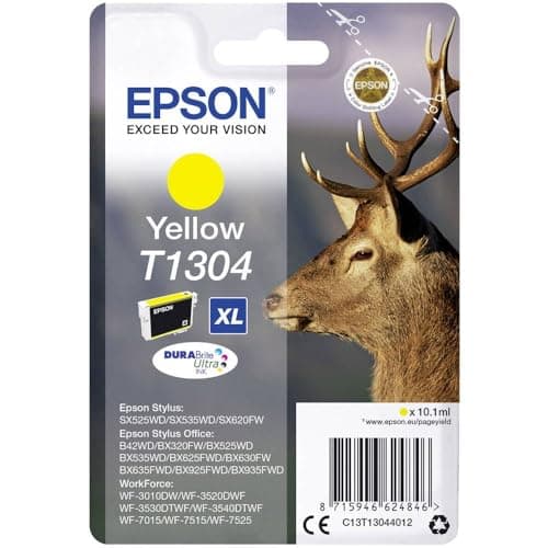 Image of Epson T1304XL Yellow Stag Genuine High Yield DURABrite Ultra Ink Cartridge