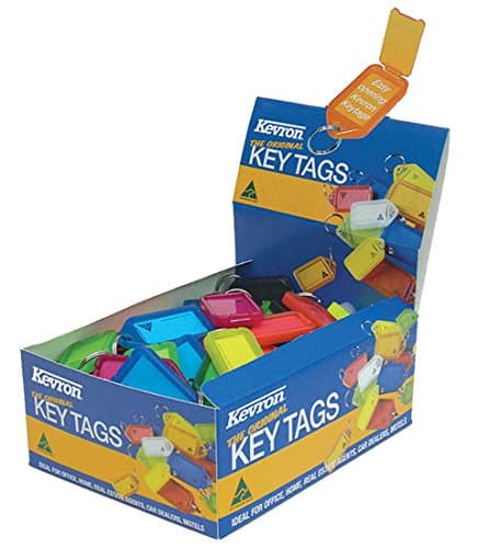 Image of Kevron Plastic Clicktag Key Tag Assorted (Pack of 100) ID5AC100