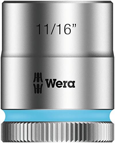Image of Wera 05003577001 11/16-Inch 8790 HMB Zyklop Socket with Hexagon Drive - Silver