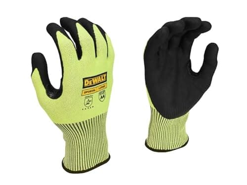 Image of DEWALT HI-VIS CUT D GRIP GLOVE L / 9