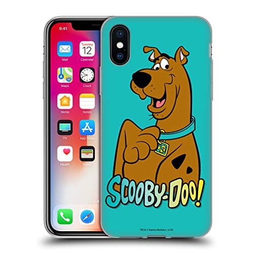 Image of Head Case Designs Officially Licensed Scooby-Doo Scoob Scooby Gel Case [Military Grade Protection] Compatible with Apple iPhone X/iPhone XS and Compatible with MagSafe