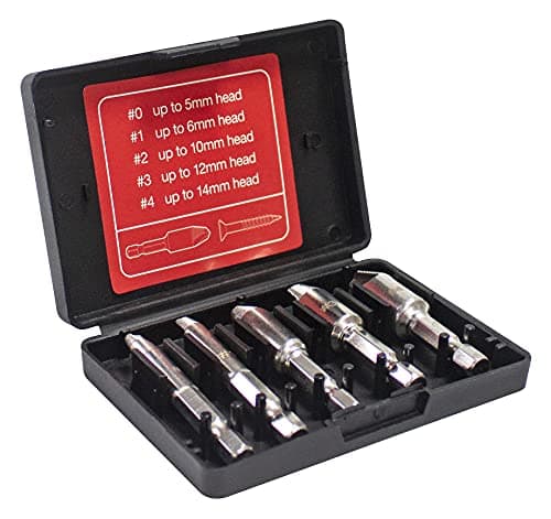 Image of Amtech S0905 5 Piece cross head screw remover set