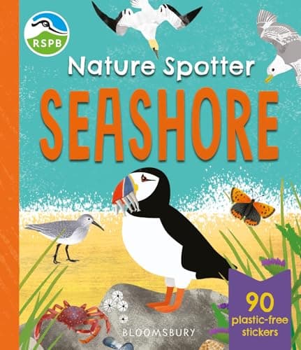 Image of RSPB Nature Spotter: Seashore: A children's sticker guidebook to over 60 seashore birds, bugs, mammals and more