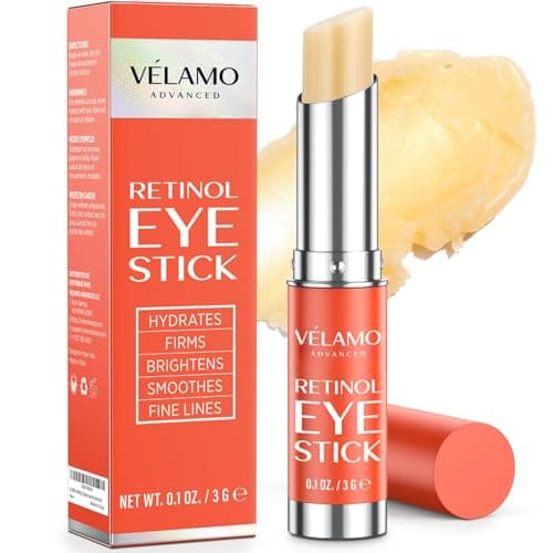 Image of VELAMO ADVANCED Retinol Eye Balm with Bakuchiol – Under Eye Cream for Dark Circles, Puffiness, Fine Lines – Visible Results in 4–8 Weeks – Anti-Ageing & Firming for Mature Skin, 3g