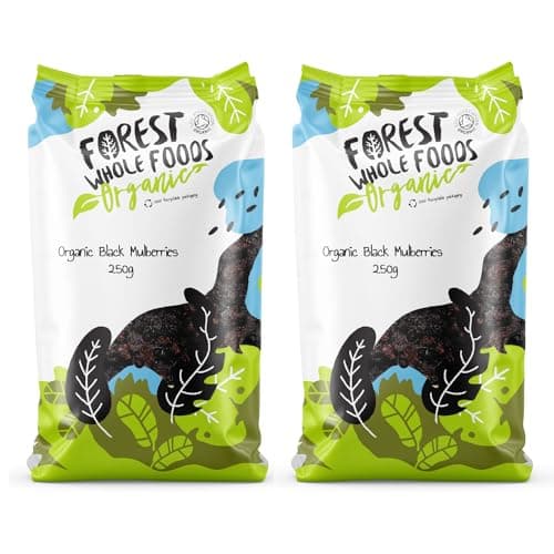 Image of Forest Whole Foods Organic Dried Black Mulberries, 500 g