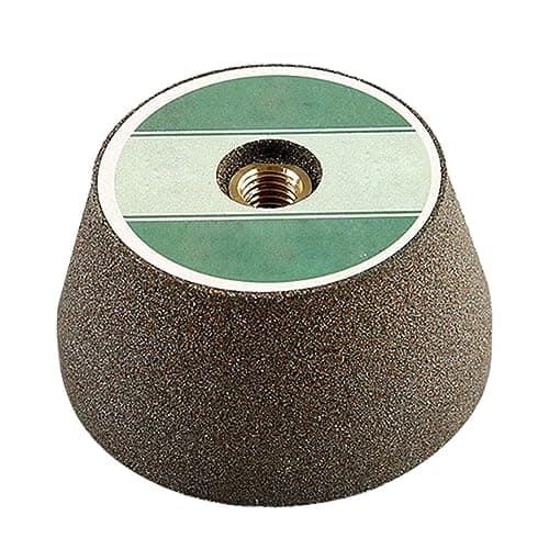 Image of Lawnrden 100 Grit Flared Type Angle Grinder Cup Wheels, Silicon Carbide & Emery, Gray, Compatible with Angle Grinder