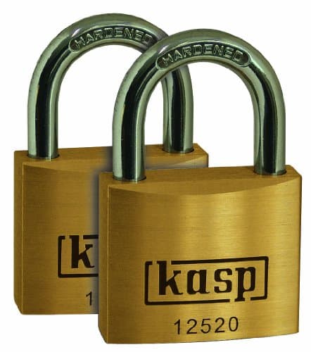 Image of Kasp 125 Premium Brass Padlock 20mm Twin