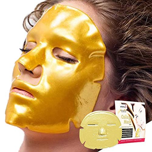 Image of New Infinitive Beauty Crystal 24K Gold Powder Gel Collagen Face Mask Masks Sheet Patch, Anti Ageing Aging, Skincare, Anti Wrinkle,