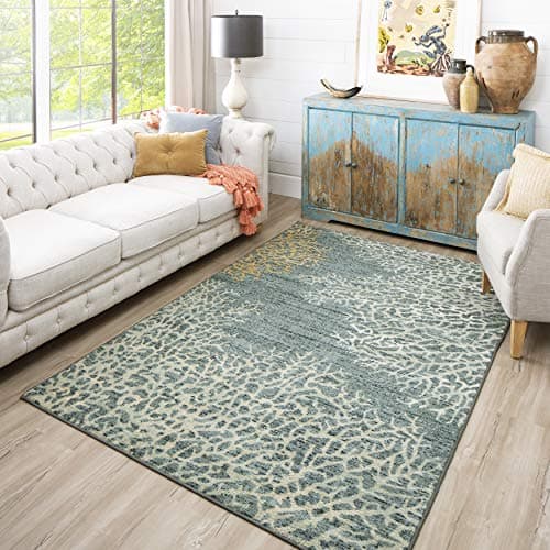 Image of Mohawk Home Coral Reef Coastal Area Rug, 5'x8', Blue