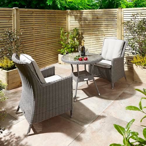 Image of Rowlinson Prestbury Bistro Set Natural Stone