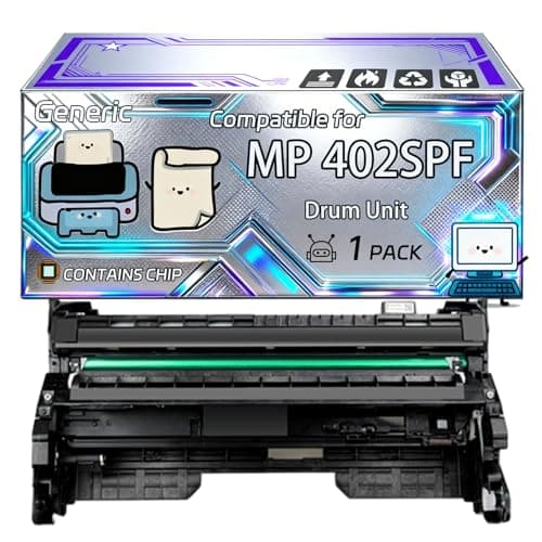 Image of MP 402SPF Drum Unit Compatible for Ricoh MP 402SPF SP 3600DN SP 3600SF SP 3610SF SP 3710SF SP 4510DN SP 4510SF Printers, With Chip, 20000 Pages, Vibrant Colours (1 Pack Black)