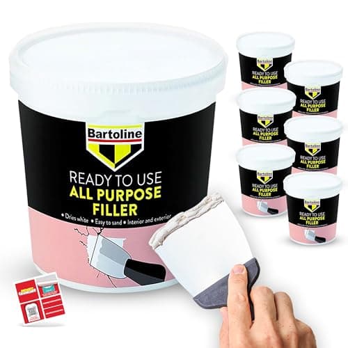 Image of SOL 6pk 600g Bartoline All Purpose Ready Mixed Filler Wall for Holes Walls Plaster Hole Repair