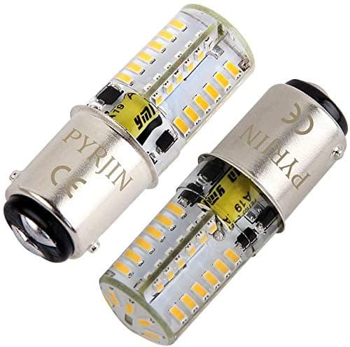 Image of Ba15d Led Bulb 12V, PYJR Double Contact Bayonet Sbc, 5W Equivalent 35W, Made of Silicone, Quite Robust and Waterproof, Warm White 3000K, for Yacht, Interior, Rv, Camper Lighting. (Pack of 2)