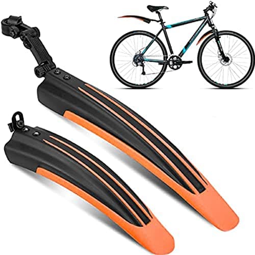 Image of Bike Mudguard Set Bicycle Fender Mountain Front & Rear Mud Guard Universal Mudguard Bike Cycling Tires Fenders Full Cover Thicken Widen Adjustable Bike Mudflap fit for 20/22/24/26 inch MTB Road Bike
