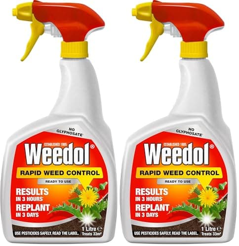 Image of Weedol Rapid Weedkiller, Ready To Use, 1L (Pack of 2)