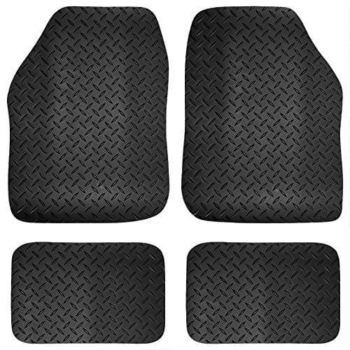 Image of Carsio Universal Car or Van Floor Mats 4PC Set Non Slip Rubber
