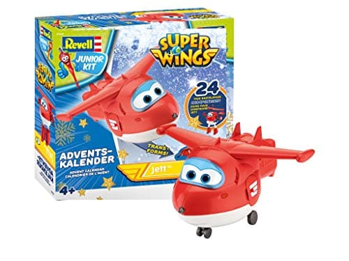 Image of Revell 01024 Super Wings Jett Advent Calendar, Red, 20cm