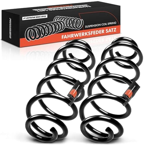 Image of Frankberg 2x Coil Spring Rear Compatible with A4 Avant 8K5 B8 2008-2015 A5 8T3 2008-2017 1.8L-3.2L Replace# 8K0511115DT