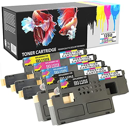 Image of Prestige Cartridge 1250 Toner Cartridge for Dell 1250c/1350cnw/1355 - Assorted Colour (Pack of 5)