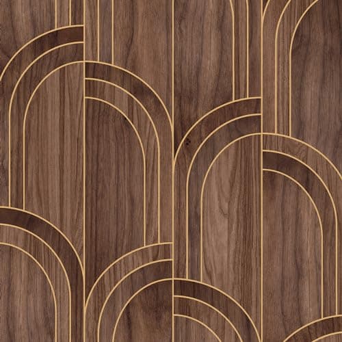 Image of Sublime Modella Walnut Brown Wood Wallpaper,(121149)